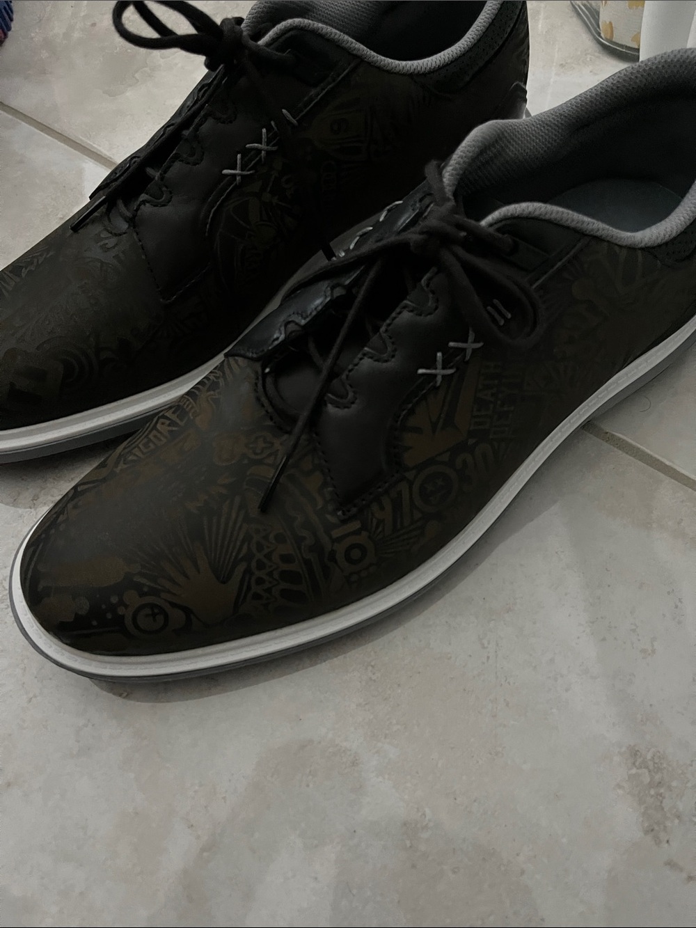 Nike Black Graphic Low-Top Lace-Up Sneakers